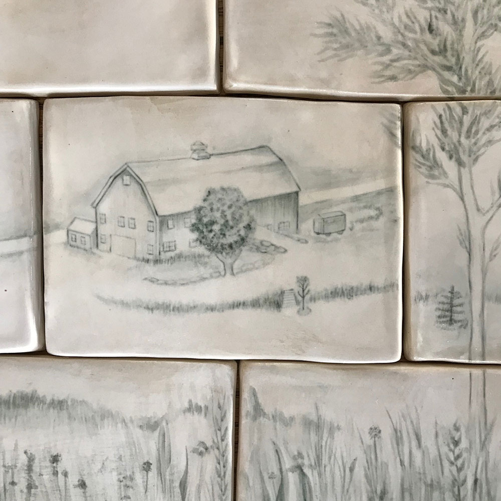 Sea Handmade Tiles For Interior Project Barn Stagecoach Run Art Festival