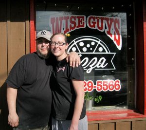 Michael and Sheryl Joubert of Wise Guys Pizza in Franklin, NY