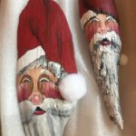 Driftwood Santas by Kathleen Gallagher